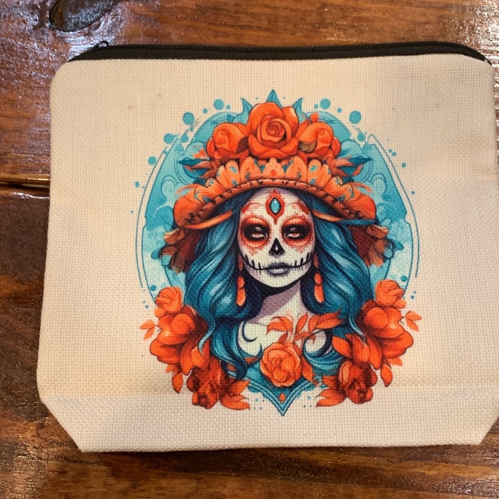 Dia de Los Muertos La Catrina Day of the Dead Sugar Skull Bag - Picture 5 of 13